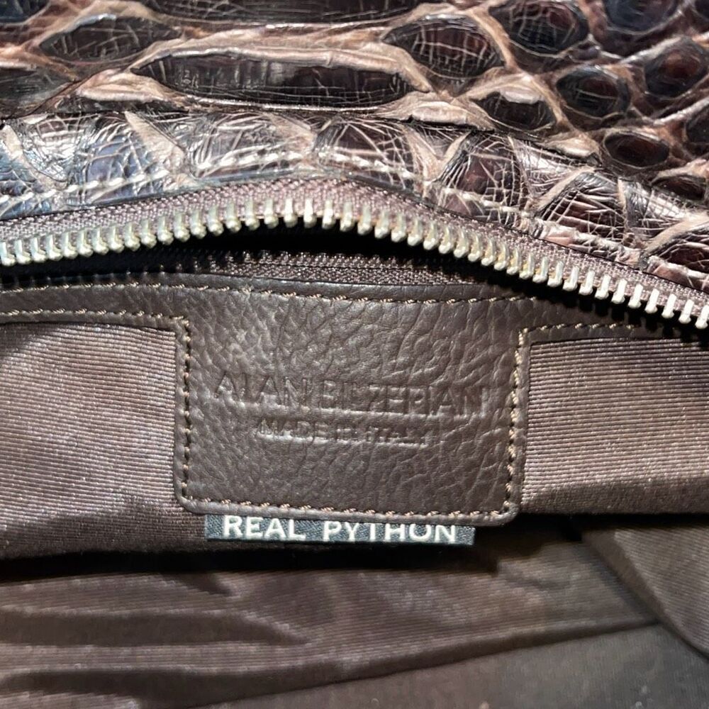 Alan Bilzerian Womans Embossed Real Python Leathe… - image 6